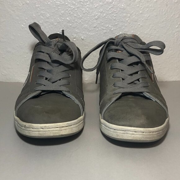 SERGIO TACCHINI Sneakers Men's Size US7 UK6 Gray Orange Low Top Lace Up Shoes - Picture 3 of 14